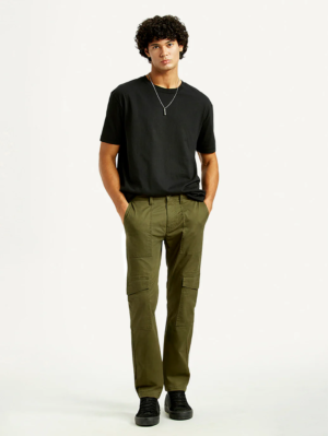 mc-002-olive-cargo Slim Fit Olive Cargo Pants