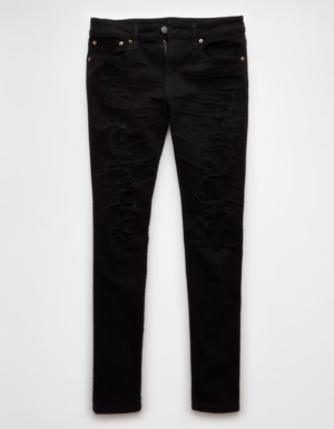 Ripped Skinny Black Jeans